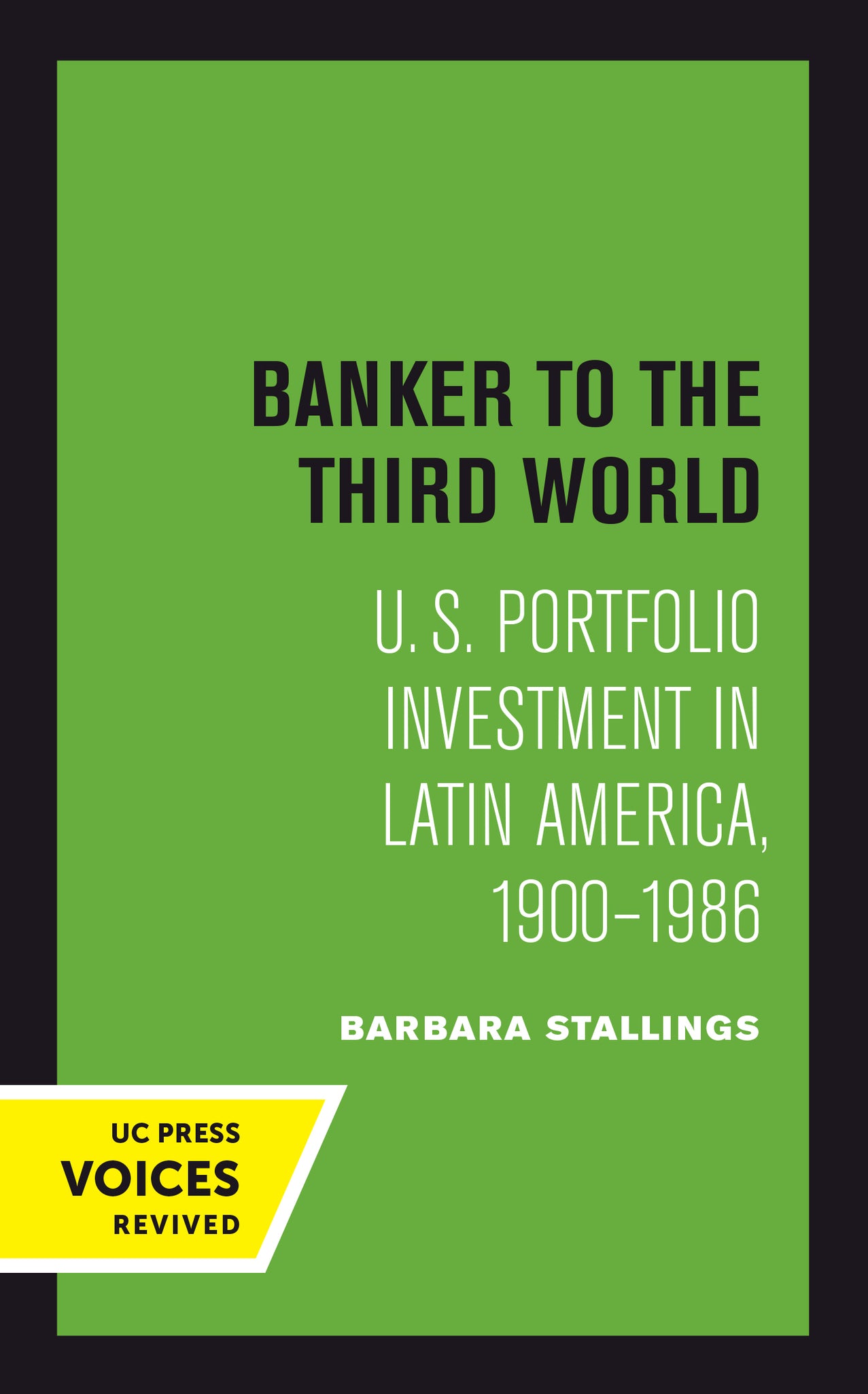 Cover image for Banker to the Third World ISBN 9780520377189